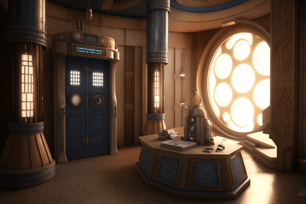 Interior of the TARDIS